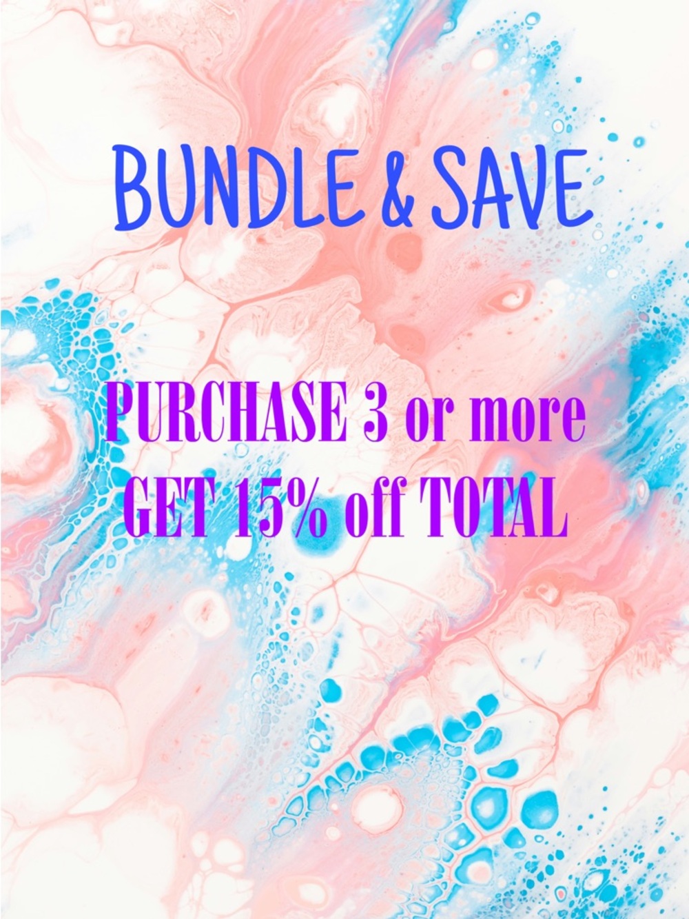 𝐁𝐔𝐍𝐃𝐋𝐄 & 𝐒𝐀𝐕𝐄
𝐁𝐔𝐘 𝟑 𝐎𝐑 𝐌𝐎𝐑𝐄 & 𝐆𝐄𝐓 𝟏𝟓% 𝐎𝐅𝐅 𝐓𝐎𝐓𝐀𝐋